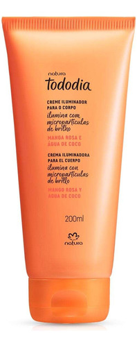 Crema Iluminadora Para El Cuerpo Tododia Mango Natura 