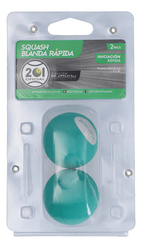 Pelotas Platinum Squash Blanda Rápida Unisex Verde