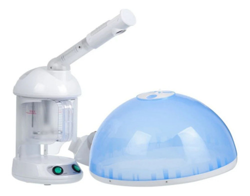 Vaporizador Facial E Capilar Com Touca Coifa Sauna Capilar Cor Azul 220v