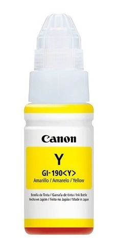 Botella De Tinta Canon Original Gi190y Amarillo