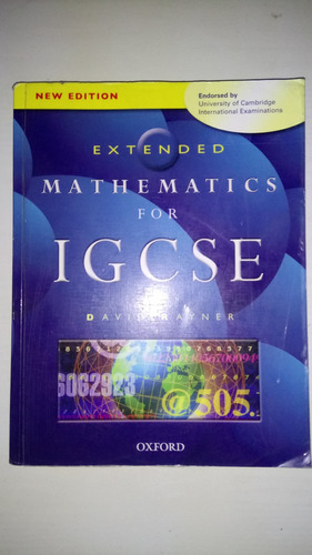 Extended Mathematics For Igcse (inglés) Tapa Blanda