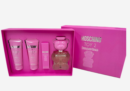 Set Toy 2 Bubble Gum De Moschino 4 Piezas Edt