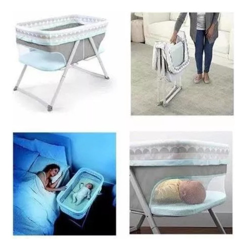 Moisés Plegable Portátil Ingenuity - Cuna Mecedora (Usado)