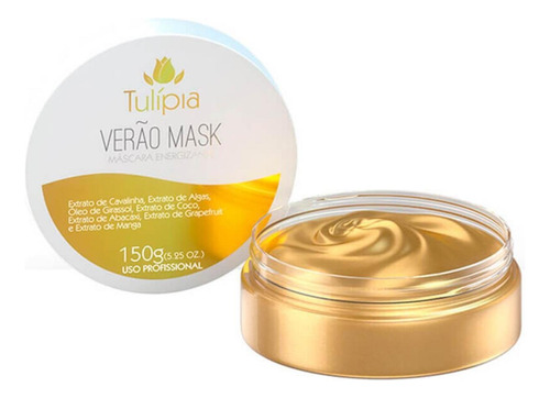 Máscara Facial Verão Mask 150g Tulípia Hidratação Anti Rugas