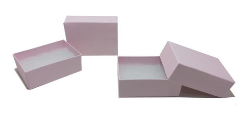 50 Cajas De Cartón E Color Rosa Claro 