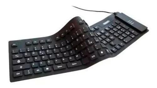 Teclado Silicone Flexível Emborrachado Fácil De Higienizar