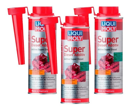 Super Diesel Additive Liqui Moly Limpiador Inyectores 3 Pzas