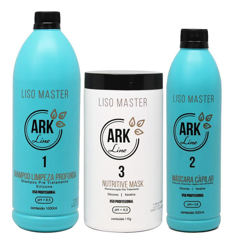 Kit Progressiva Master - Shampoo, Tratamento E Máscara (1l)