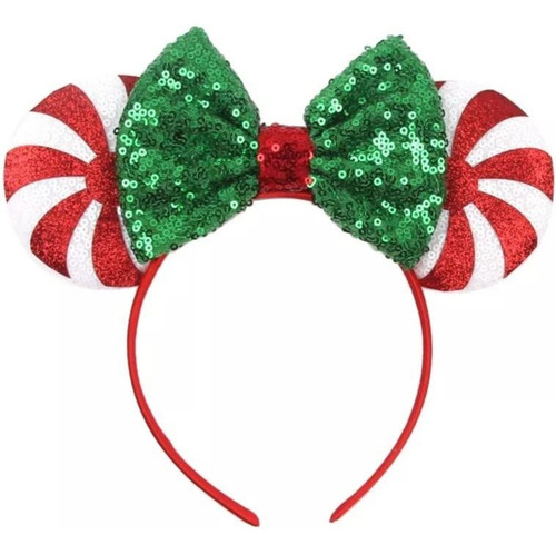 Grifo Navidad Rojo Menta Dulce Orejas De Minnie, Bvwzf