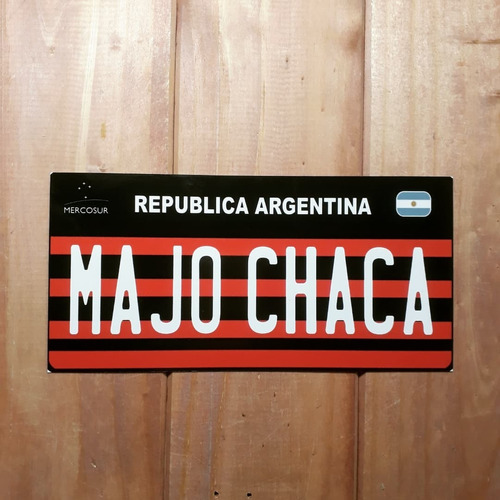 Carteles De Chapa Personalizados Estilo Patentes Chacarita