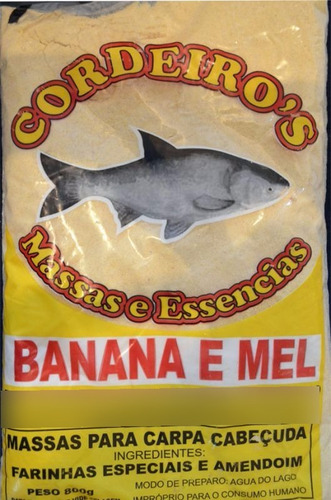 04un. Massa P/ Carpa Cordeiro's 2,5kg Banana C/ Mel - Oferta