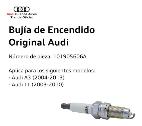 Bujia De Encendido Audi A3 2004 Al 2018