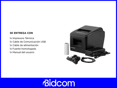 Impresora Térmica 80 Mm Comandera Gadnic Usb + Lan