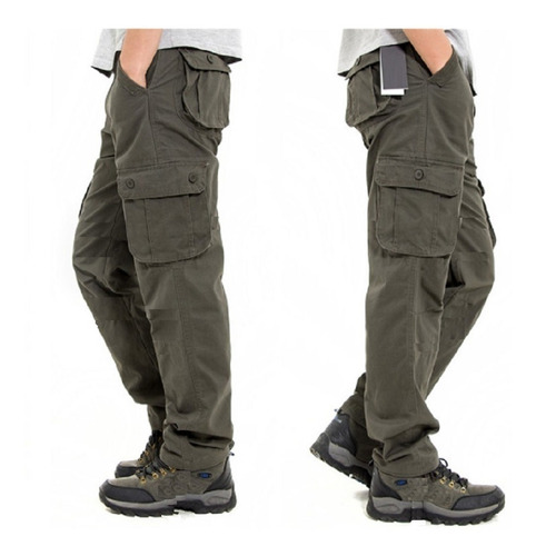 Pack X2u Pantalon Hombre Cargo Reforzado Hard Work War Ffaa 