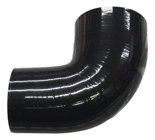 Codo De Silicona 90° 3 A 2.5 Color Negro Turbo Intercooler