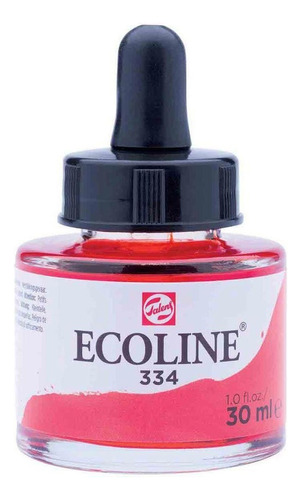 Tinta Aquarela Liquida Talens Ecoline 30ml - Scarlet Cor 334 Scarlet