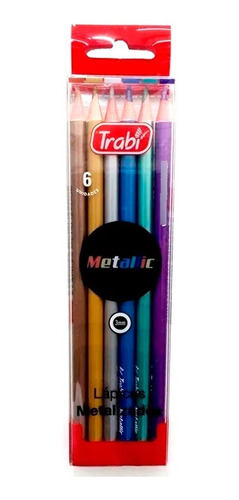 Lápices De Color Trabi Metallic X 6 Unidades  Canalejas
