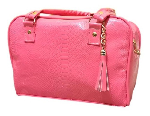 Imagen 1 de 2 de Bolso Victoria Rosa Pop Grande Premium