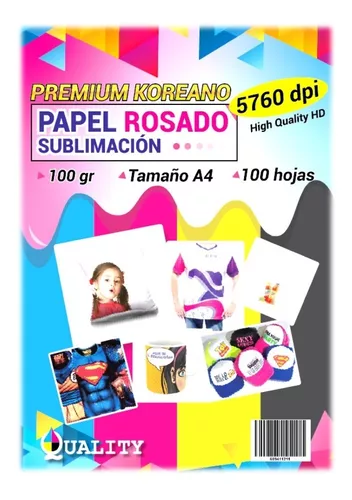 Papel Rosado para Sublimar – Regalos Corporativos Medellin