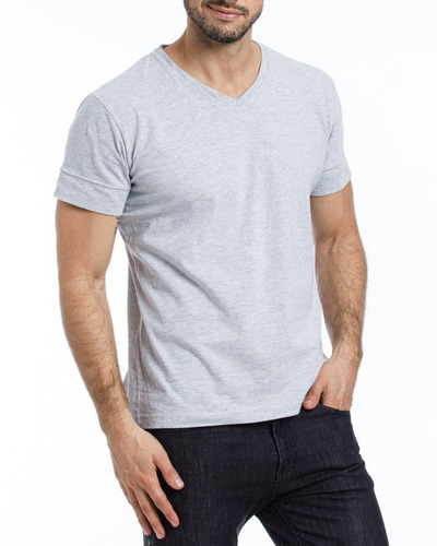 Imagen 1 de 5 de Remera Eyelit /algodón 100% Escote V. Art 445