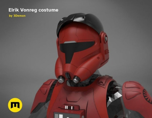 Archivo Stl Impresión 3d - Star Wars - Casco Helmet Elric Vo