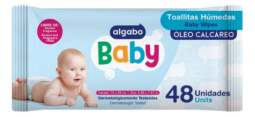 Toallitas húmedas Algabo Baby pack x 1