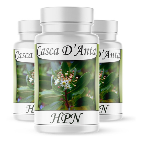 Casca Danta 500 Mg (100% Pura) 60 Cápsulas Kit 3 Potes