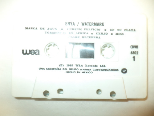 Watermark. Enya. E. Casete Estándar (Usado)