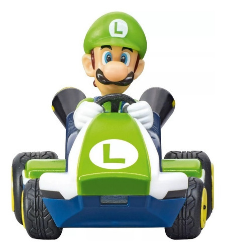 Set Mario Kart Rc Portable Luigi Carrera Nintendo - Luigi