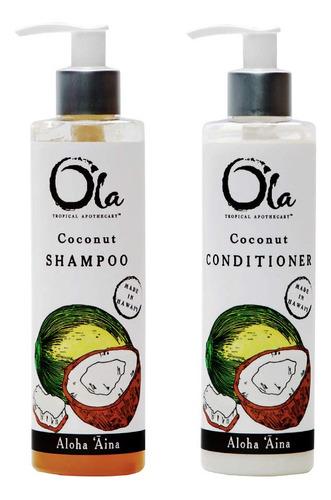 Ola Tropical Apothecary Coconut Organic Champu Y Acondiciona