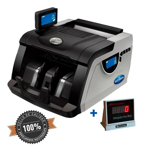 Imagen 1 de 7 de Contadora De Billetes Máquina Cuenta Dinero Detector Falsos