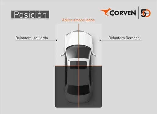 Duplicada Amortiguador Corven Mercedes Benz Ohl 1621 Del.