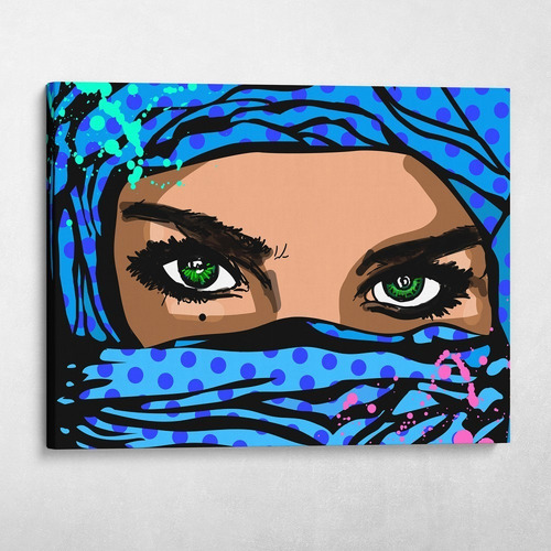 Cuadro-mujeres Hermosas Grafitti 7 Popart-70x90cm