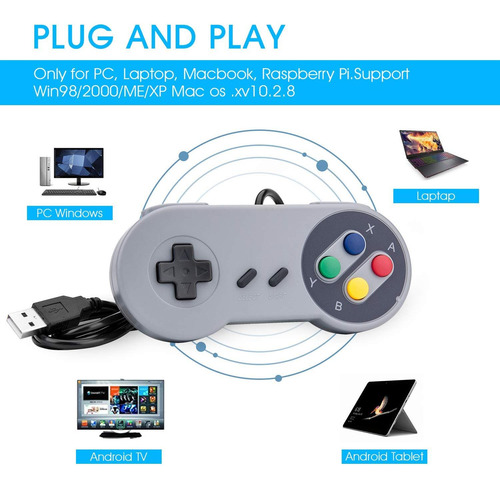 Controlador Usb Rii Gp100 Retro Para Juegos Clásicos - 2