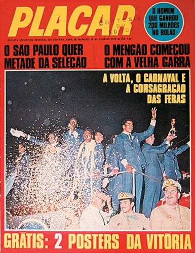 Revista Placar Número 016 De 03/07/1970 Cod. 344
