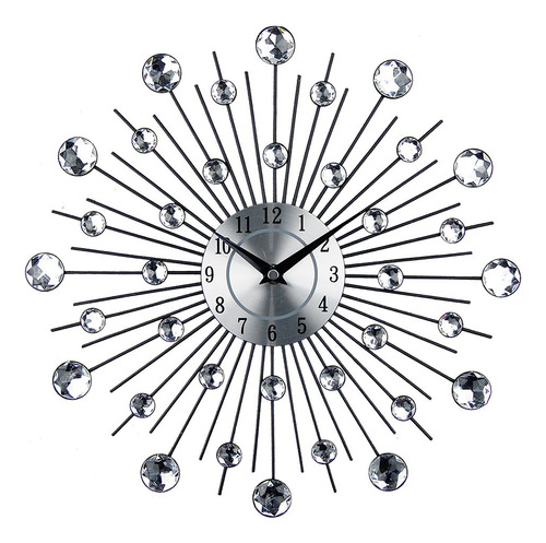 Timelike Reloj Pared Cristal 3d Metal Decorativo Celebracion