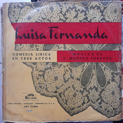 Vinilo Federico Moreno Torroba Luisa Fernanda Es1