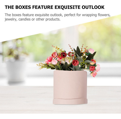 2 Cubos De Papel Para Flores, Redondos, Cubos De Cartón Cilí