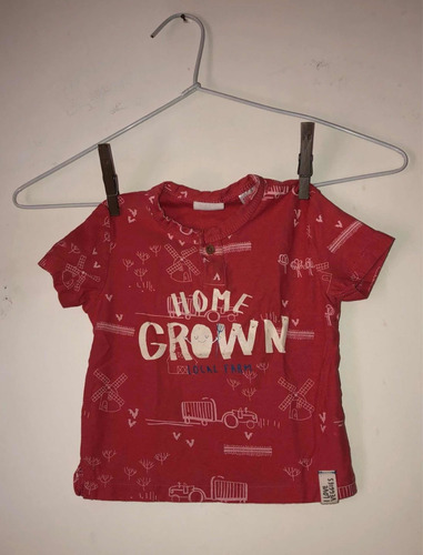Camiseta Bebê Tamanho 6-9 Meses Zara