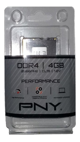 Memoria Ram Ddr4 Pny Para Portatil De 4gb 2666 Mhz Nueva