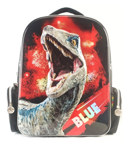 Mochila Jurassic World Blue 3d Espalda 16  Pulgadas