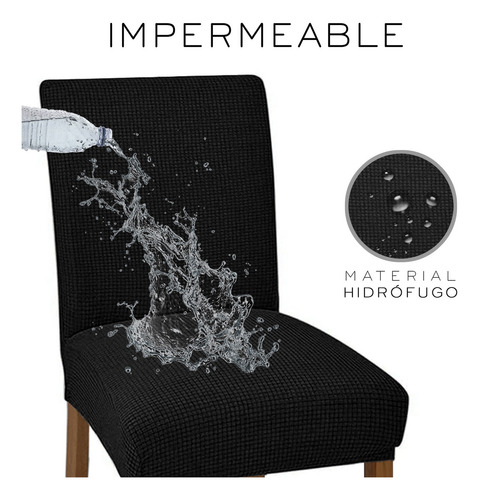 Cubresilla Nube Removibles color negro pack 6 unidades