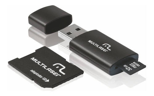 Kit Pen Drive/adaptador/cartao Memoria 32gb Classe 10