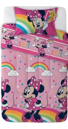 Set Plumon Reversible Minnie Arcoiris