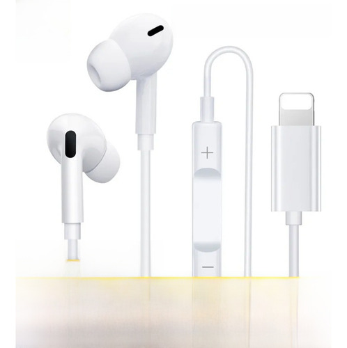 . Auriculares Planos For iPhone 714 Con Control Lightning