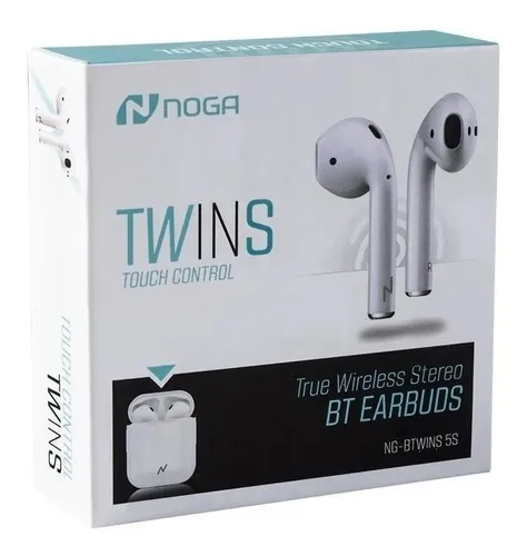 Auriculares Inalambricos Bluetooth Celular Air Noga Twins 21 Color Blanco