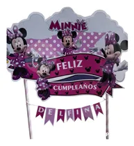 Comprar Topper Adorno De Torta Minnie Mouse Personalizado