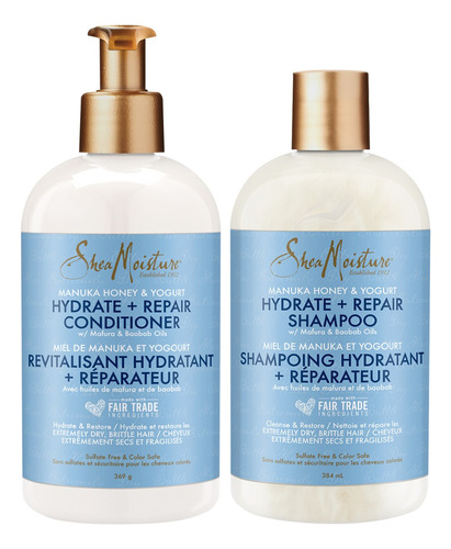  Shea Moisture Shampoo Y Acondicionador Manuka Honey & Yogurt