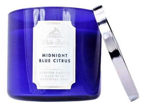 Vela 3 Pabilos Midnight Blue Citrica, Aromatica.