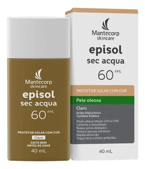Mantecorp Episol Sec Acqua Protetor Solar FPS 60 Claro 40ml